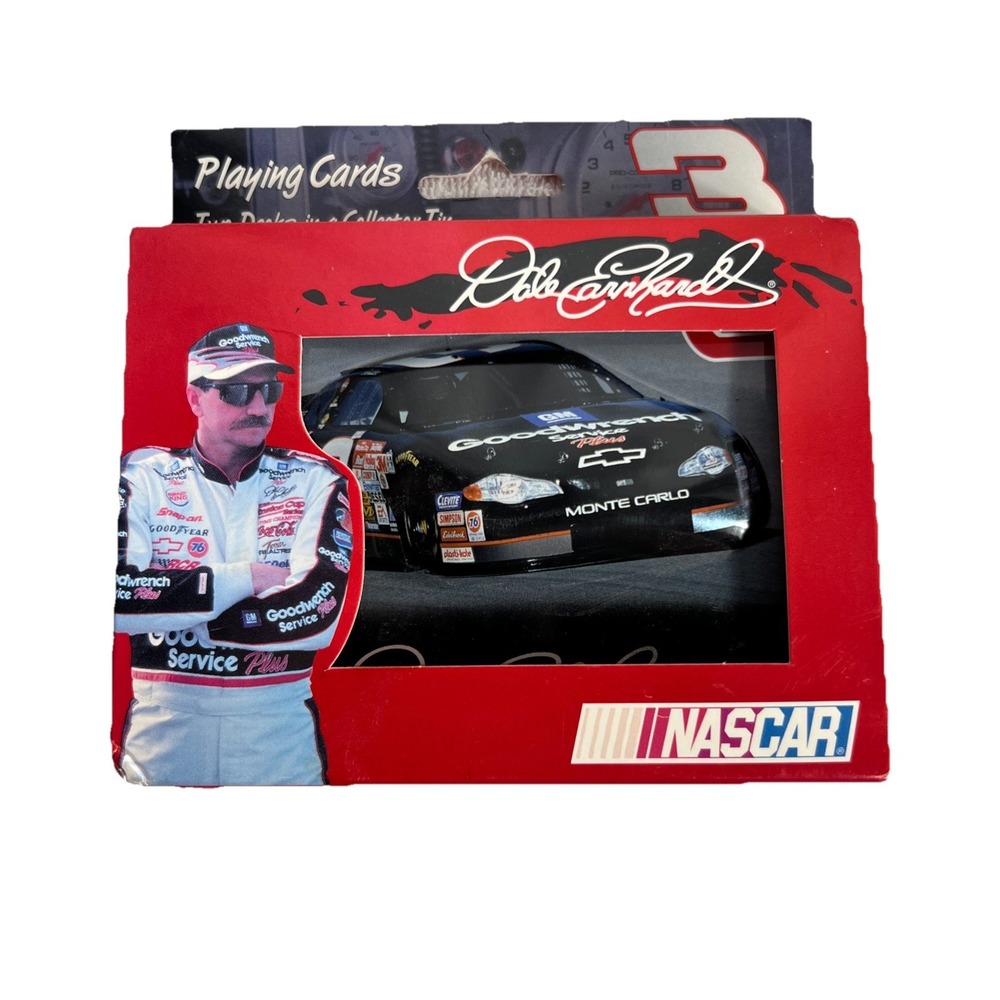 NASCAR Dale Earnhardt Sr 2001 Playing‎ Cards - Two Sealed Decks In Collector Tin